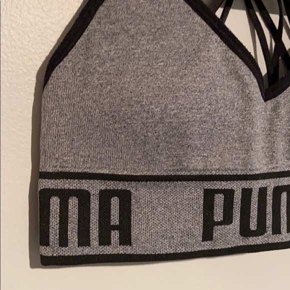Puma Grey Sports Bra - Picture 4 of 8